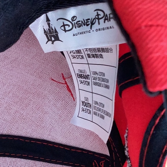 Disney Minnie Mouse Ears Hat Polka Dot Bow Brim - Picture 7 of 7